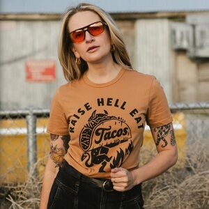 Pyknic Raise Hell Eat Tacos shirt